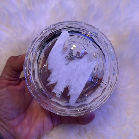 NEW crystal lotus flower keepsake trinket vanity jar container box - Picture 8 of 8